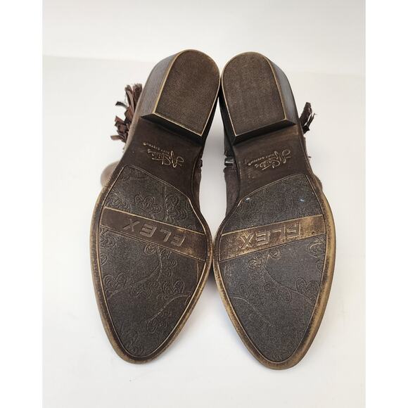 LifeStride Women's Paloma Ankle Bootie Brown Side Zip Block Heel Boots Size 7.5M - Picture 14 of 15